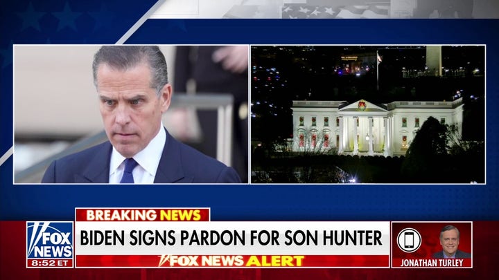 Biden pardoning his son